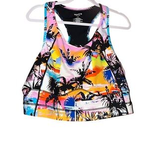 Torrid Low-Impact Wireless Active Sports Bra 3x 22 24 palm tree paradise